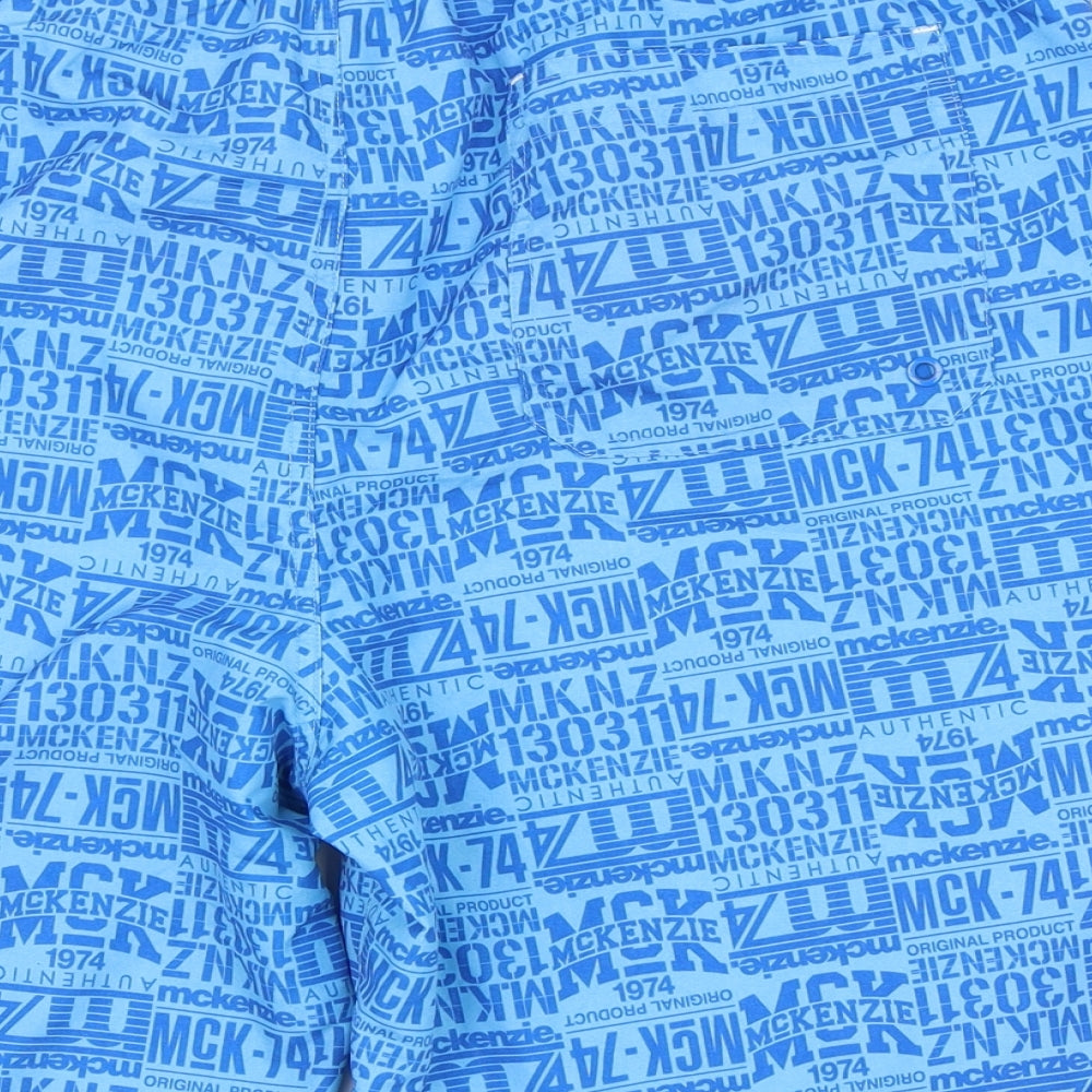 McKenzie Mens Blue Bermuda Shorts Size XL