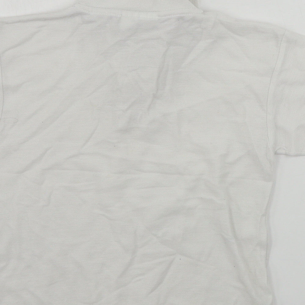 techino Boys White Basic Polo Size 6-7 Years