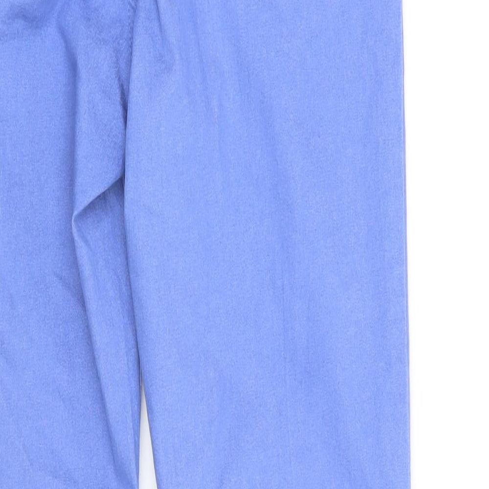 Marks and Spencer Womens Purple Trousers Size 8 L27 in