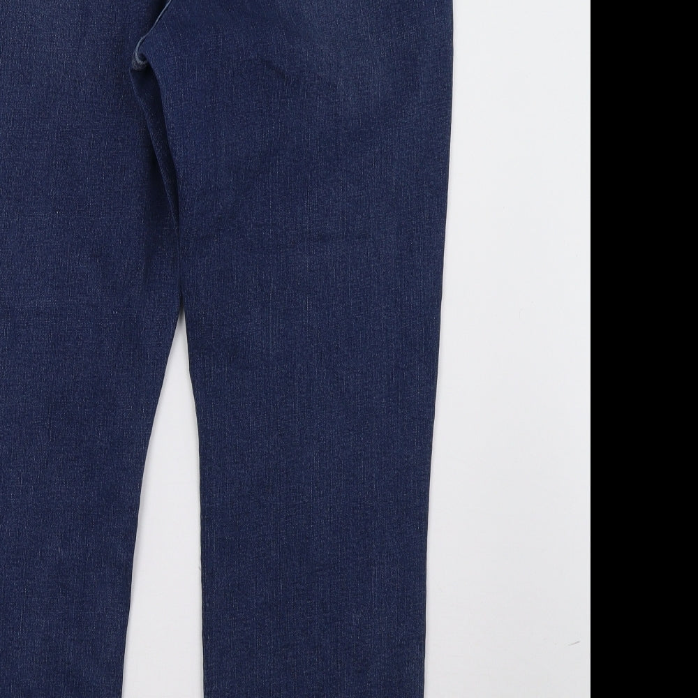 morrisons Womens Blue Denim Straight Jeans Size 22 L30 in