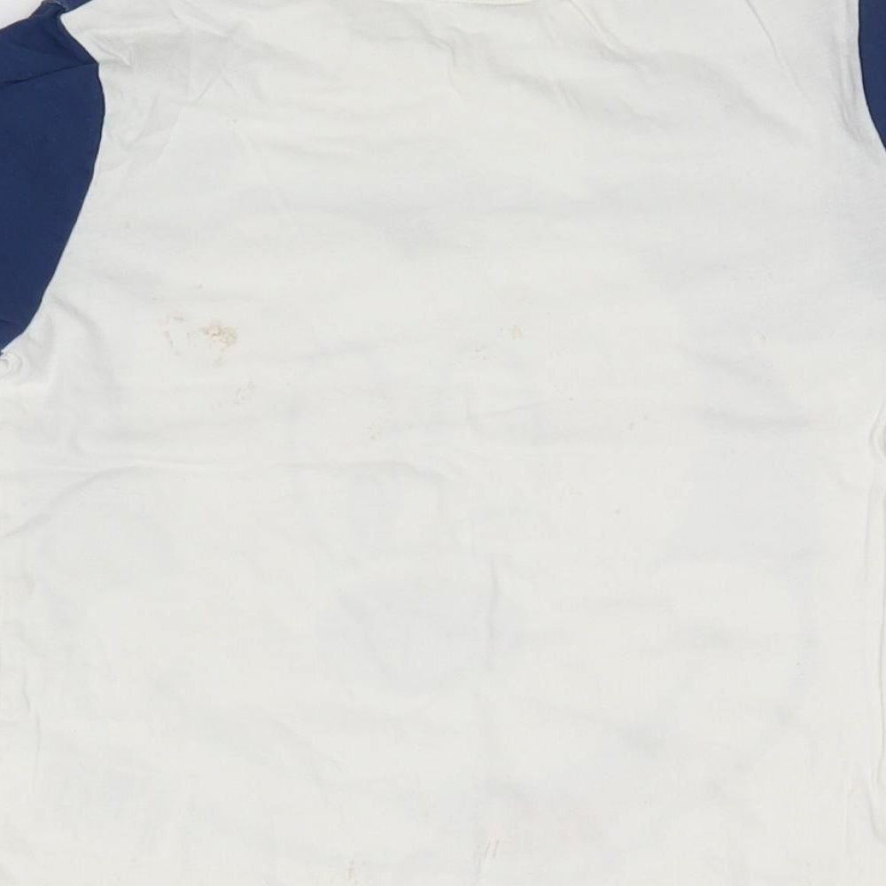 H&M Boys White Basic T-Shirt Size 5-6 Years