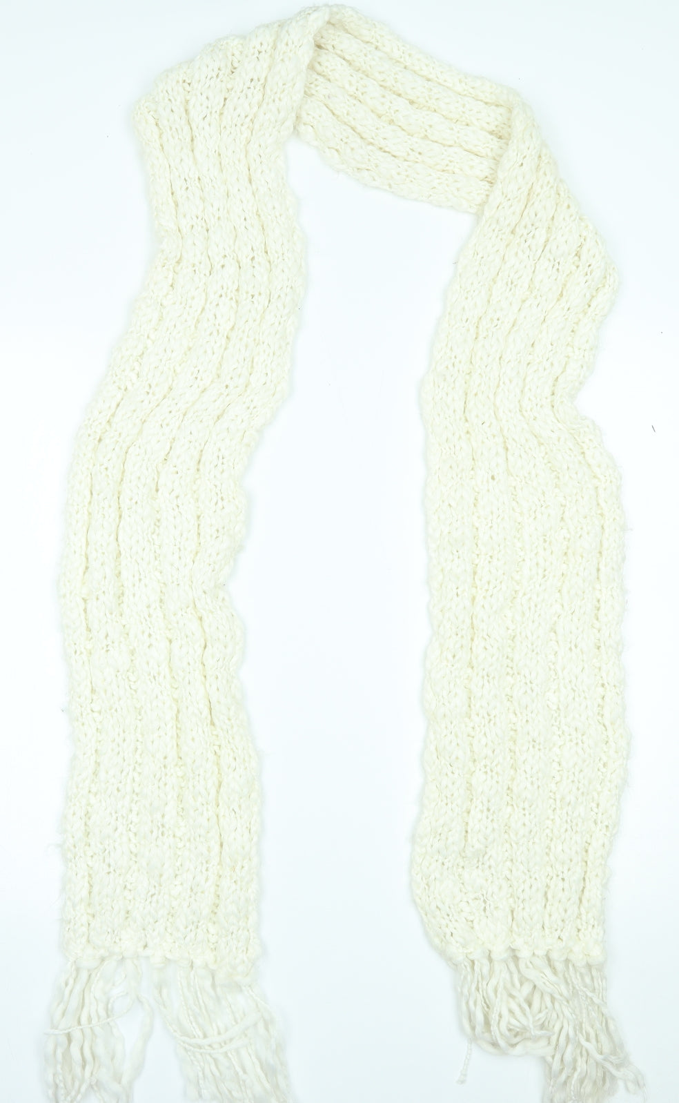 Preworn Womens Ivory Scarf