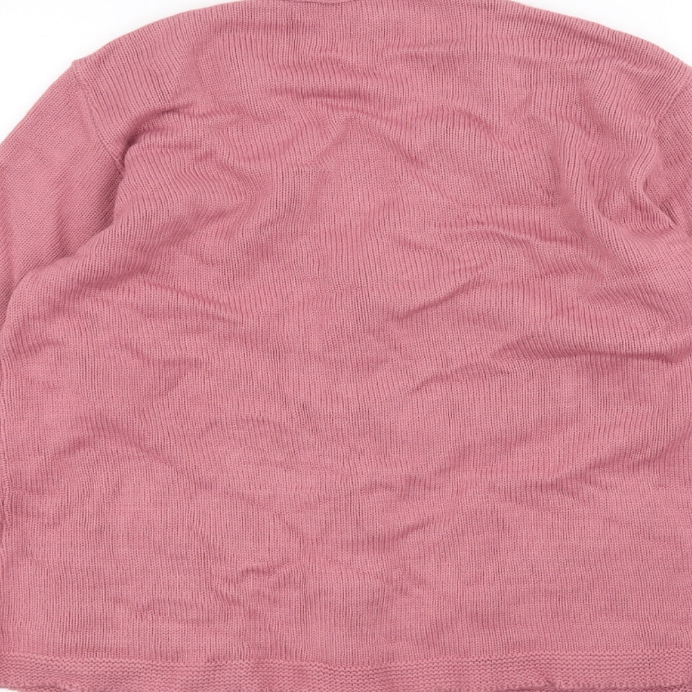 Florida Womens Pink Cardigan Jumper Size S