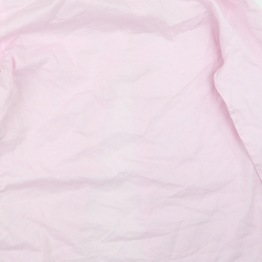 Marks and Spencer Mens Pink Button-Up Size 14.5
