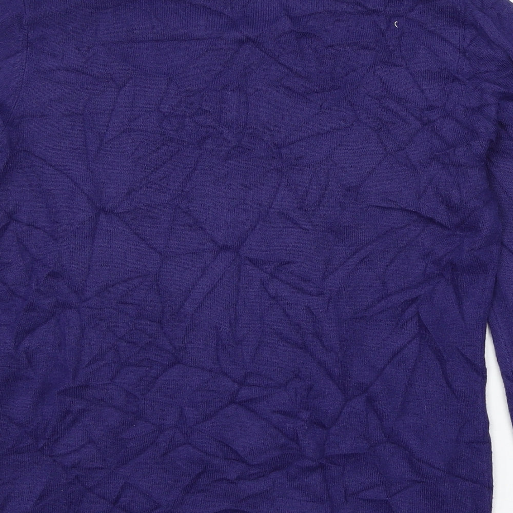 Marks and Spencer Womens Blue Knit Pullover Jumper Size 10