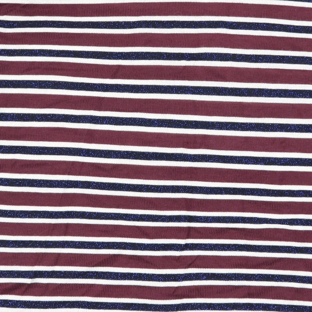 Studio Womens Multicoloured Striped Pullover Jumper Size 10