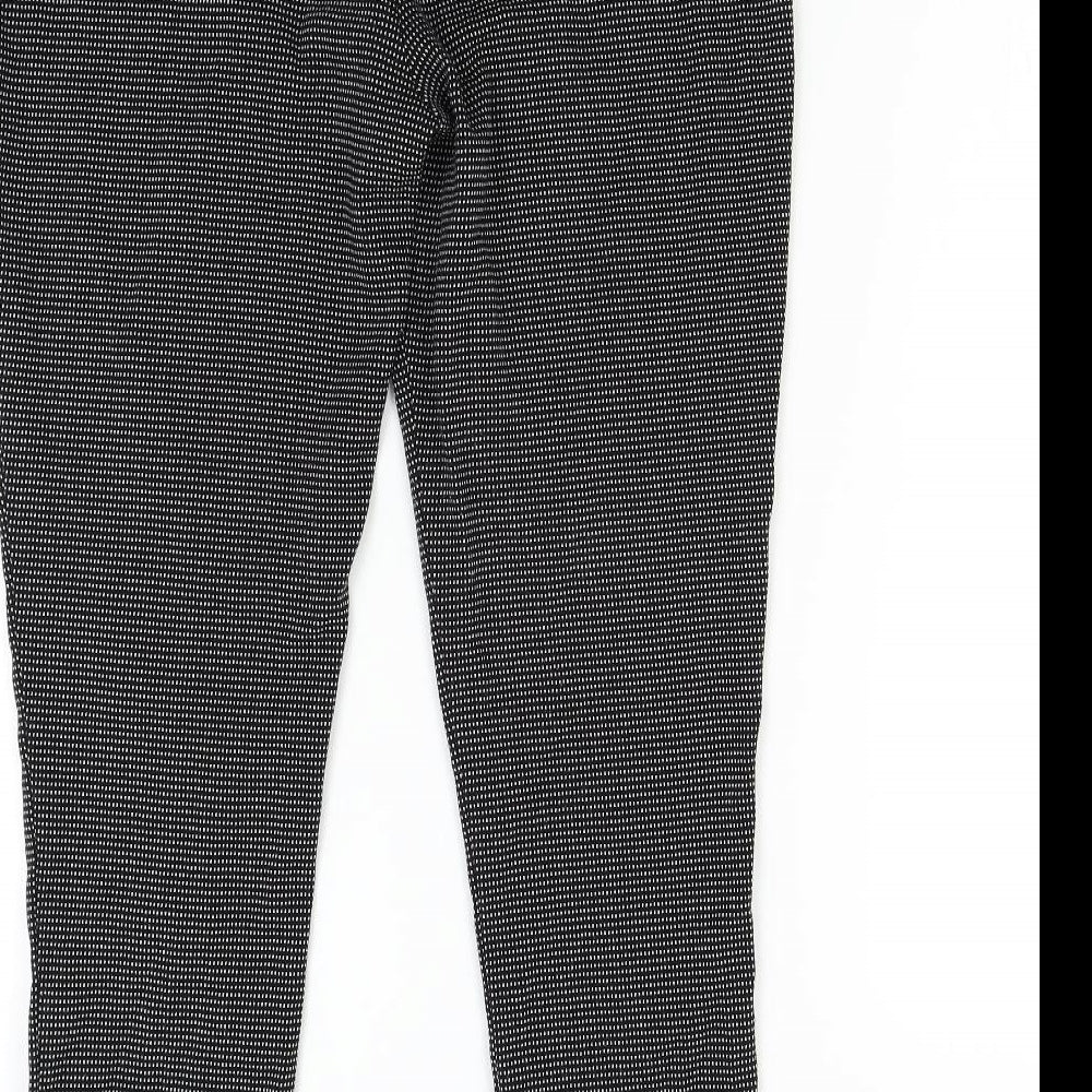 Nutbeg Womens Black Trousers Size 14 L27 in