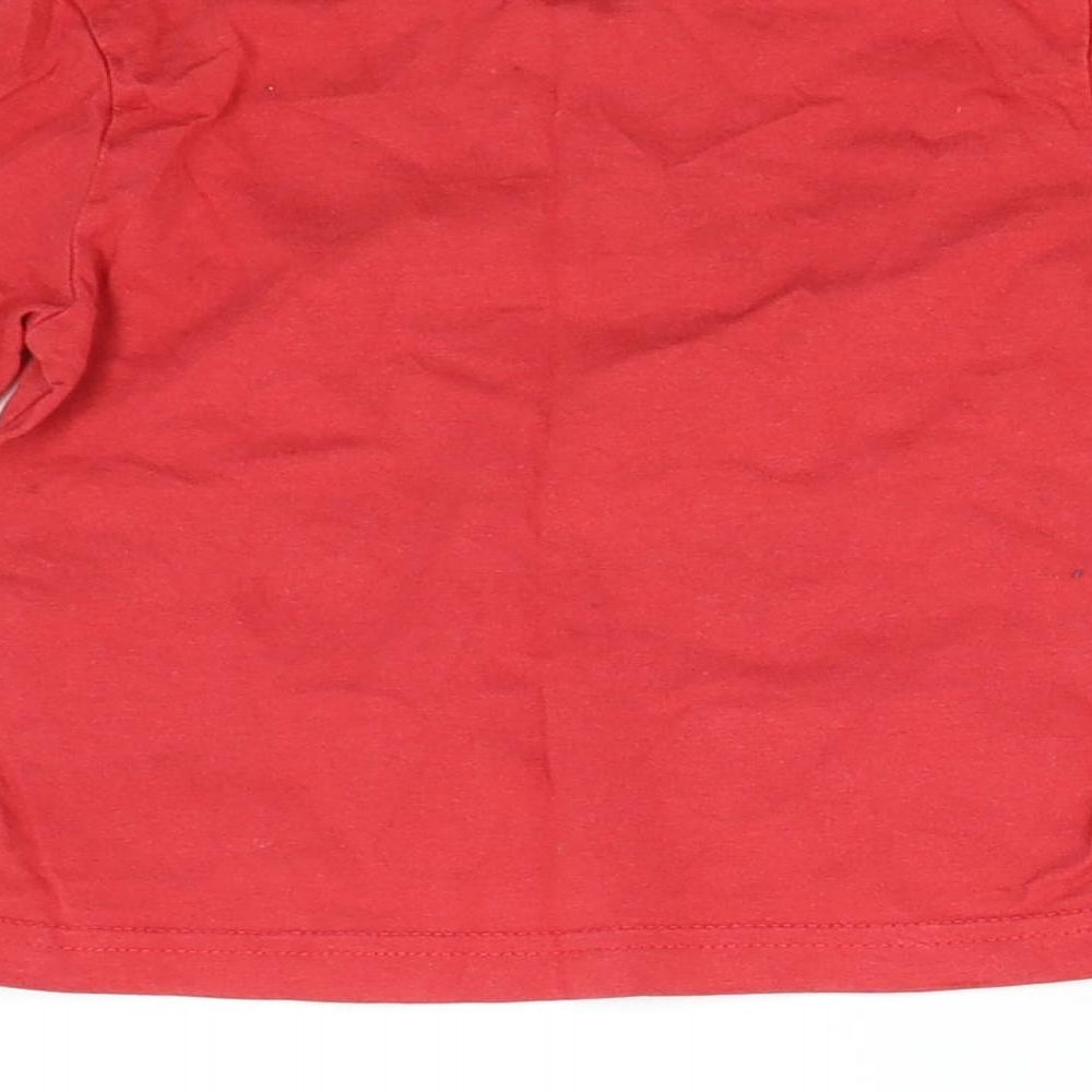 Vertbaudet Boys Red Basic T-Shirt Size 2 Years