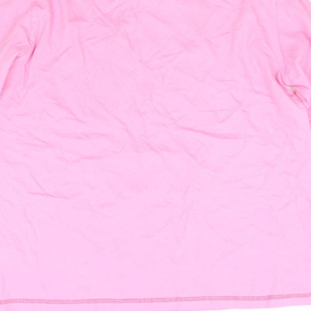 Studio Womens Pink Solid Top Pyjama Top Size 8
