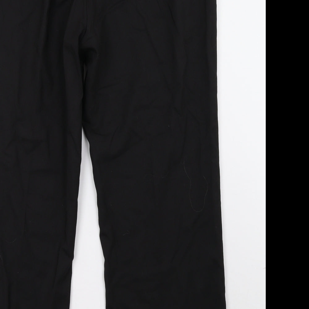 Preworn Womens Black Trousers Size 18 L30 in