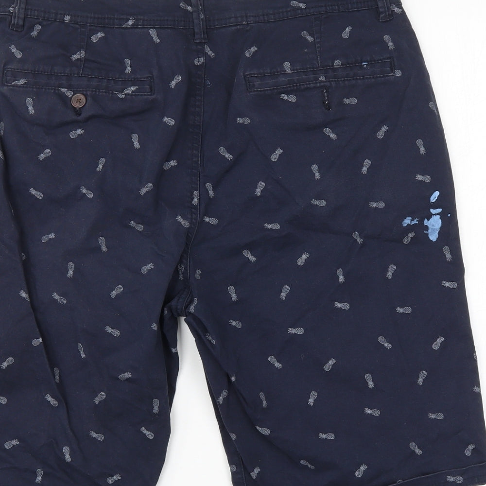 George Mens Blue Chino Shorts Size 34