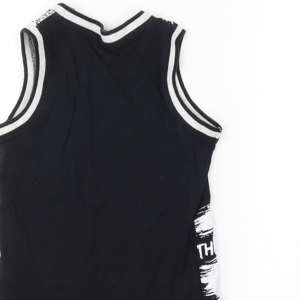 George Boys Black Basic Tank Size 4-5 Years