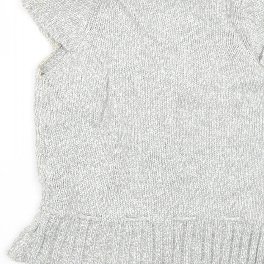 Pumpkin Patch Girls Grey Cardigan Jumper Size 11 Years