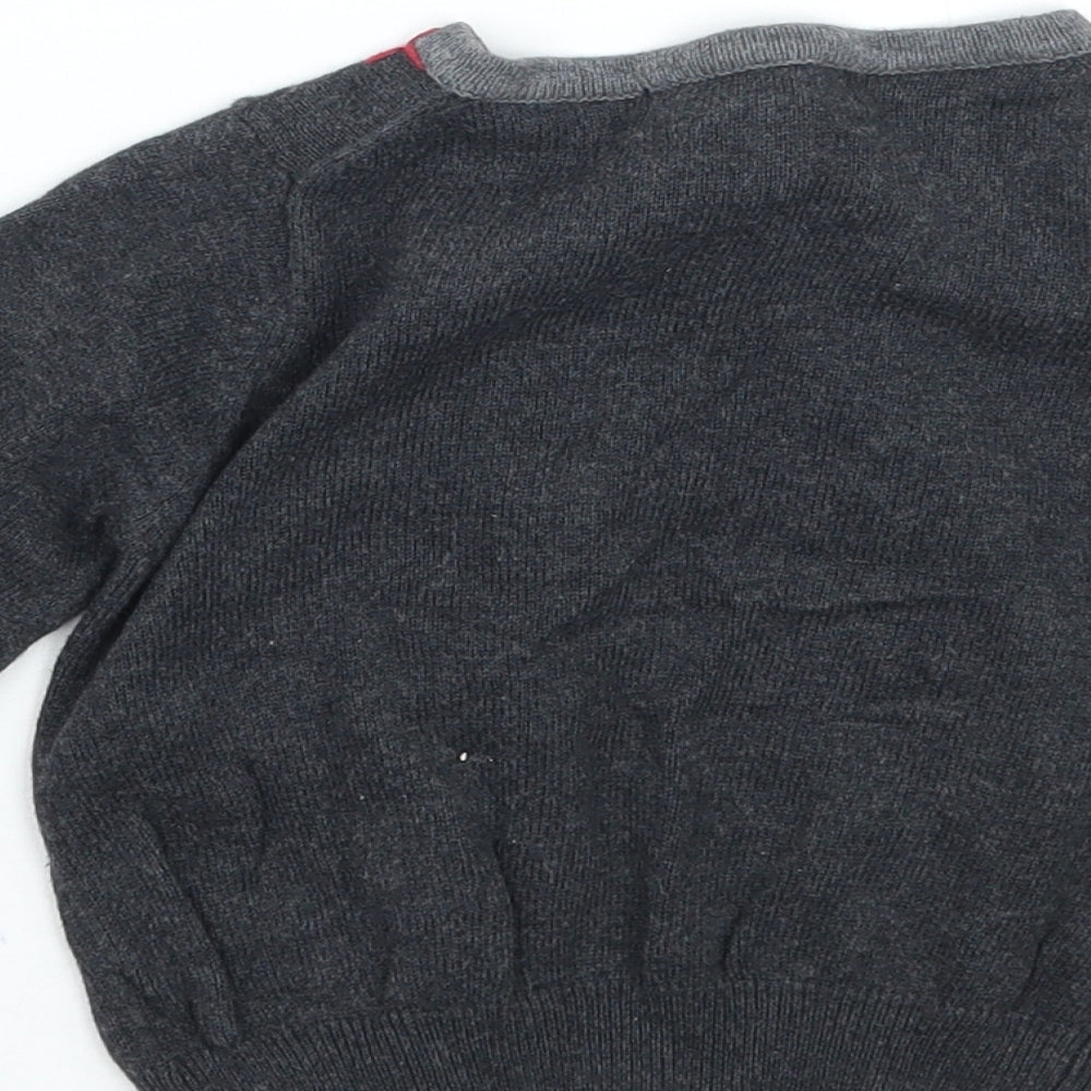 Shrinking Violet Girls Grey Cardigan Jumper Size 12-18 Months