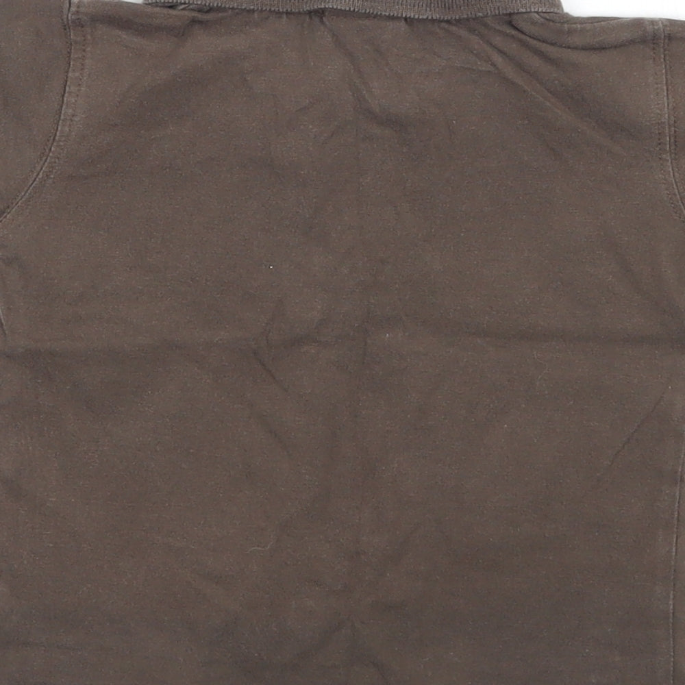 My little bear Baby Brown Basic T-Shirt Size 9-12 Months