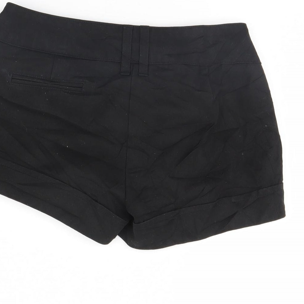 Jane Norman Womens Black Cut-Off Shorts Size 8