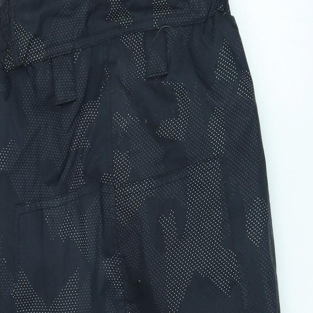 Surfanic Boys Black Ski Salopettes Ski Trousers Size 12 Years