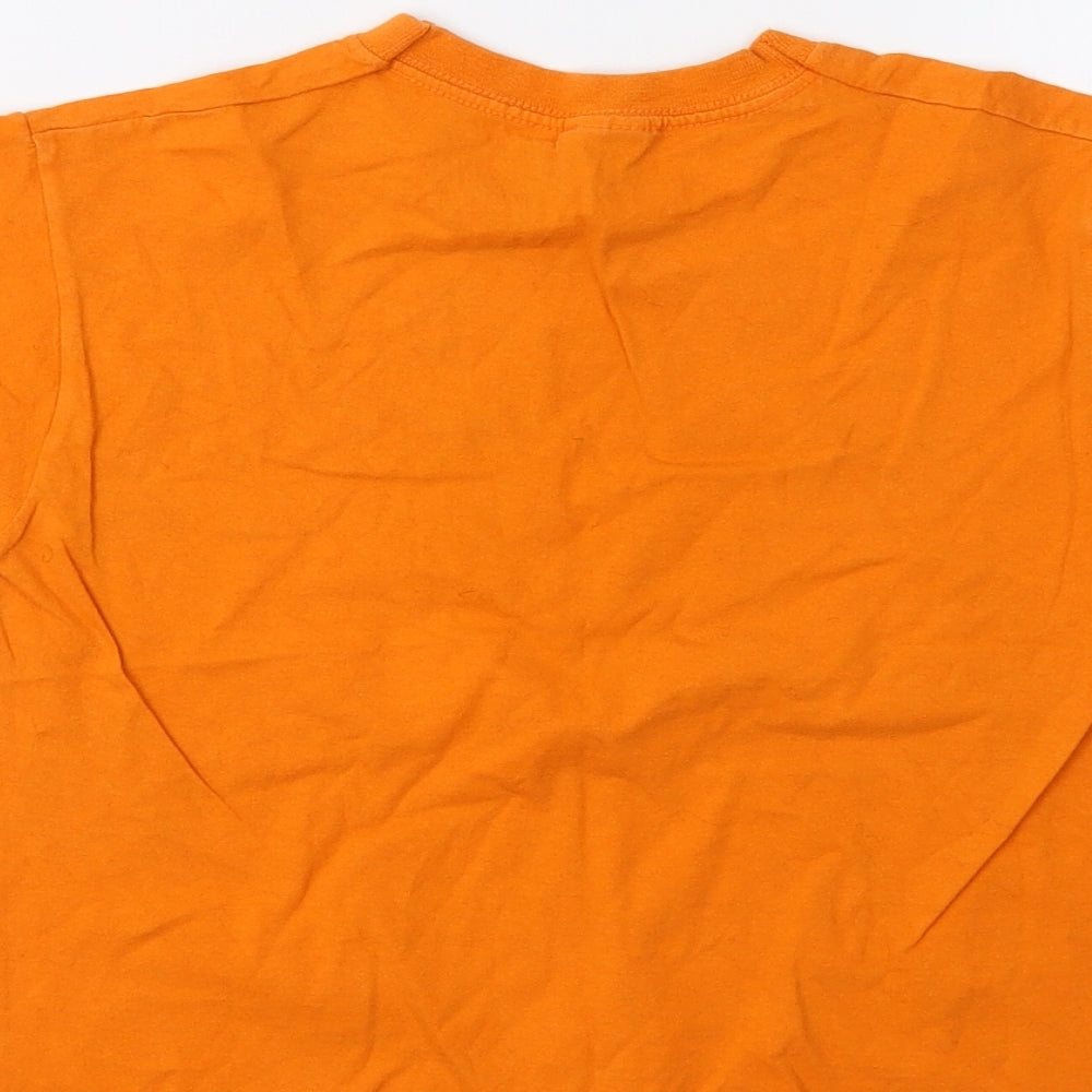 Fruit of the Loom Girls Orange Basic T-Shirt Size 5-6 Years