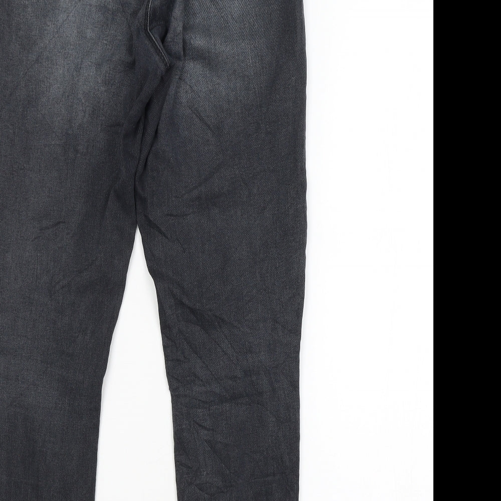 Preworn Womens Grey Skinny Jeans Size 12 L27 in