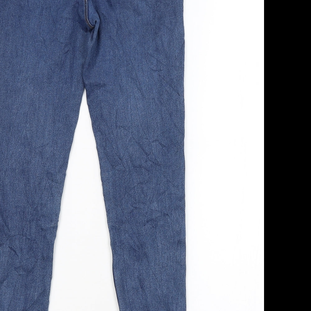 SINSAY Womens Blue Skinny Jeans Size 14 L28 in