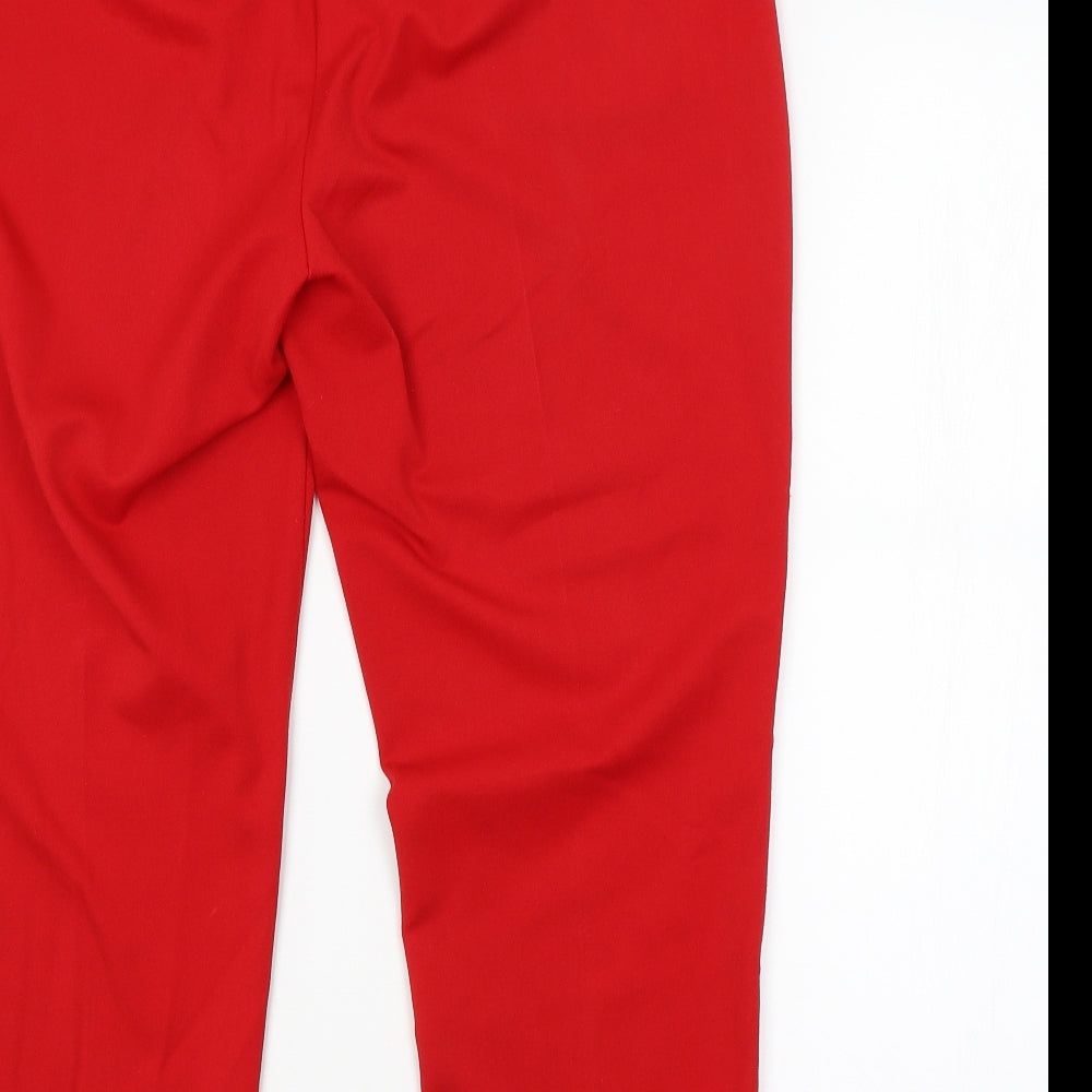 M&S Womens Red Trousers L24 in