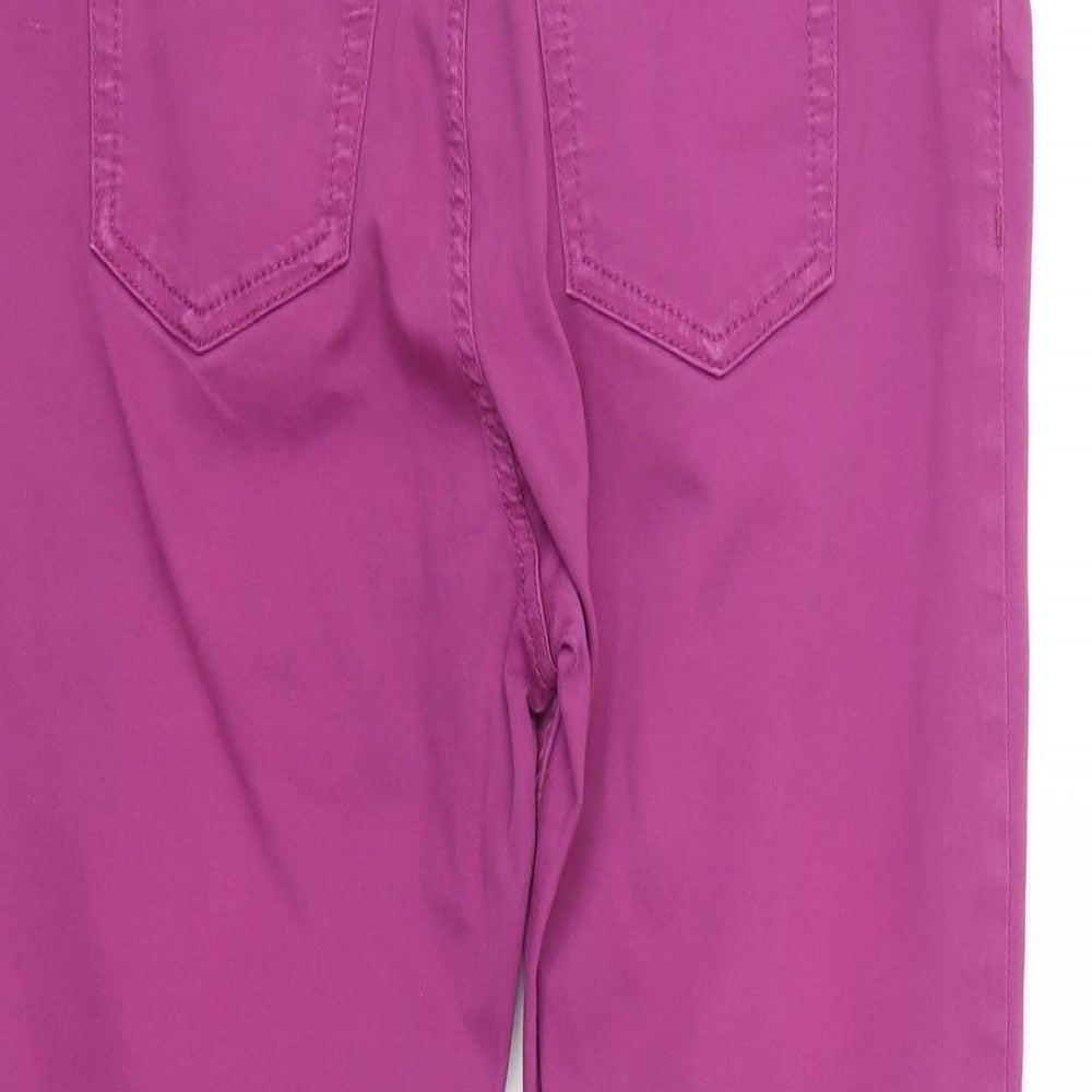 M&S Womens Purple Denim Skinny Jeans Size 10 L21 in
