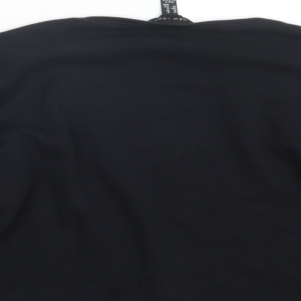 New Look Womens Black Pullover Jumper Size 16