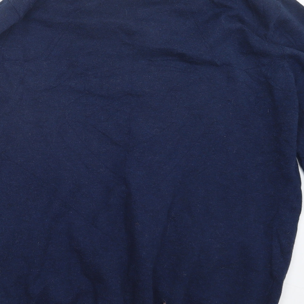 TU Mens Blue Knit Pullover Jumper Size M