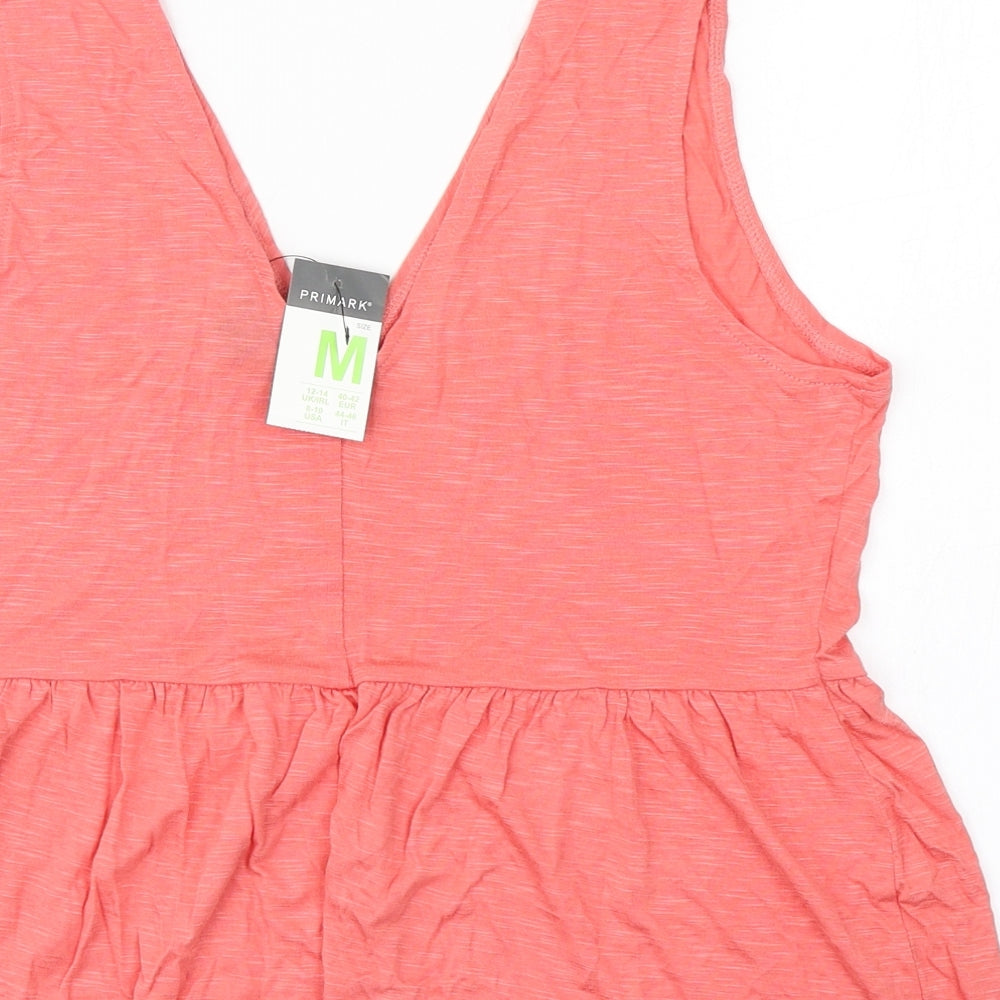 Primark Womens Orange Basic Tank Size M