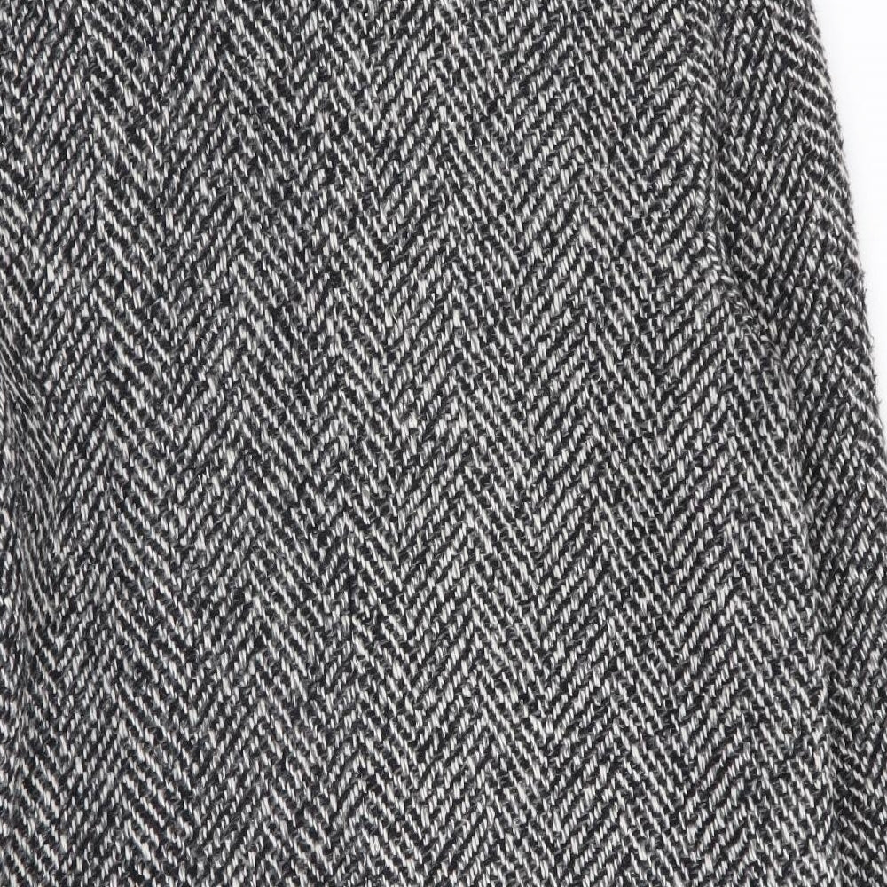 Preworn Womens Multicoloured Geometric Overcoat Coat Size 10