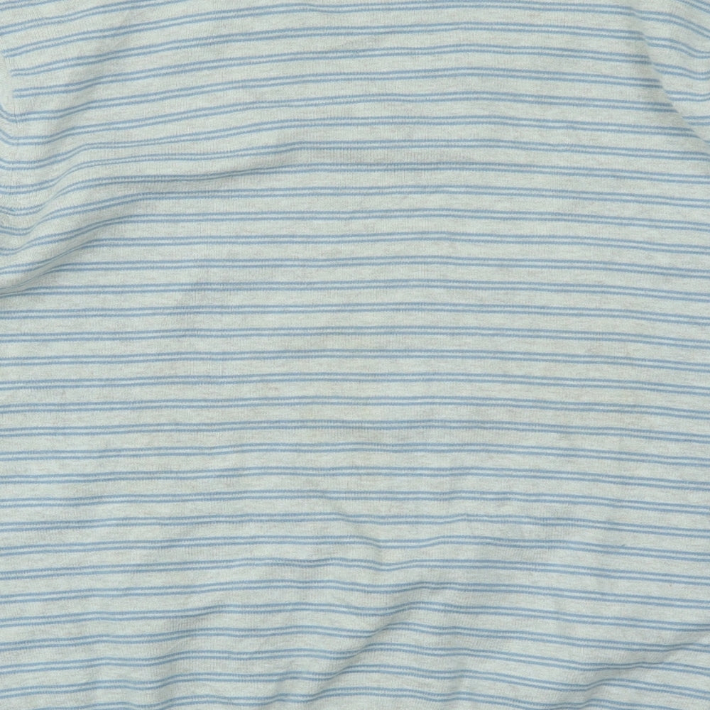 M&S Mens Multicoloured Striped Pullover Sweatshirt Size M
