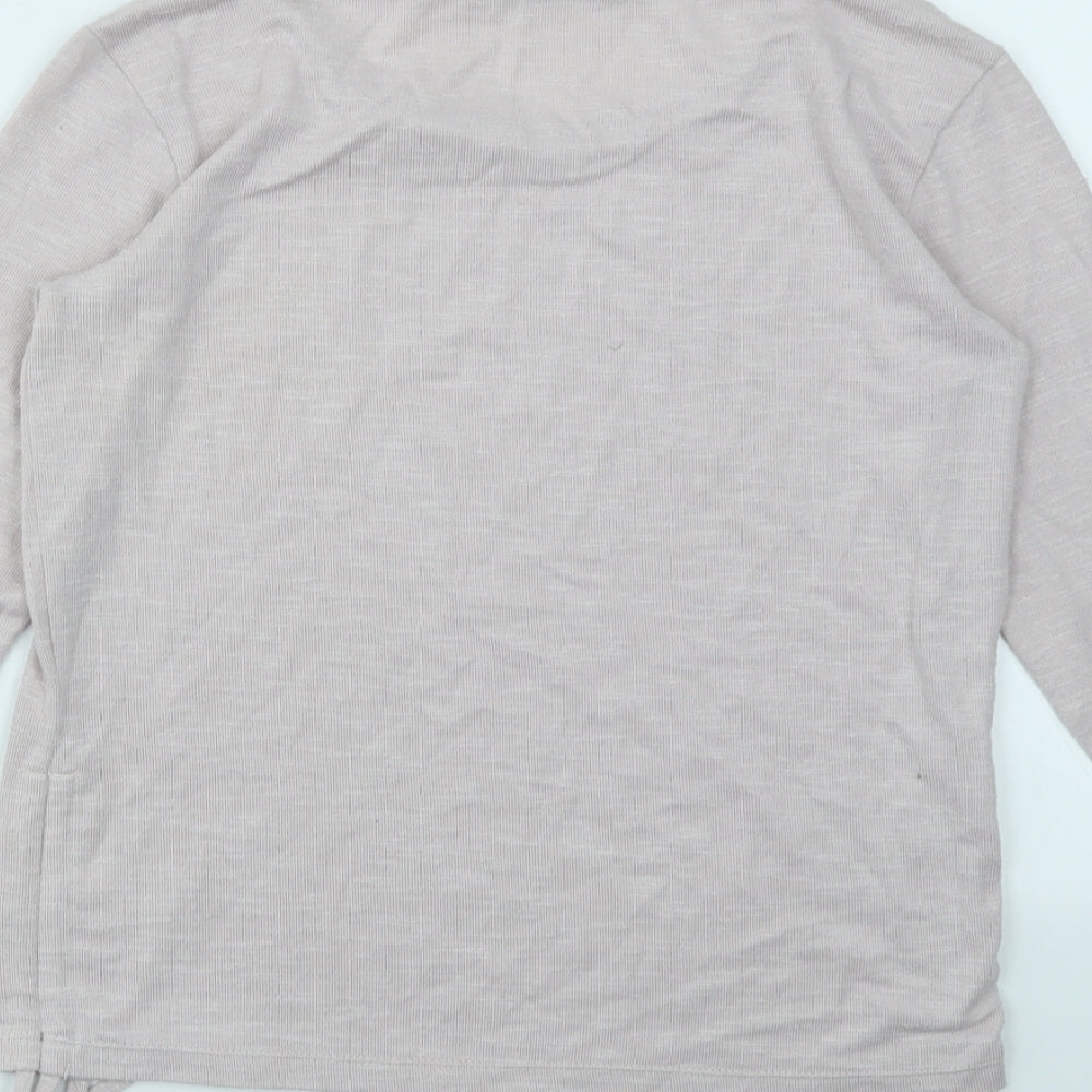 TU Womens Purple Basic T-Shirt Size 8