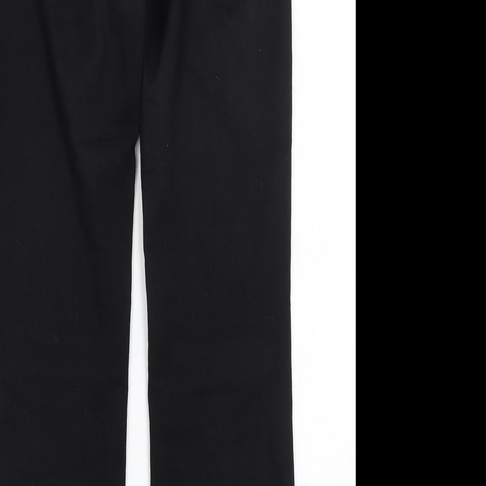 Preworn Womens Black Trousers Size 28 in L29 in
