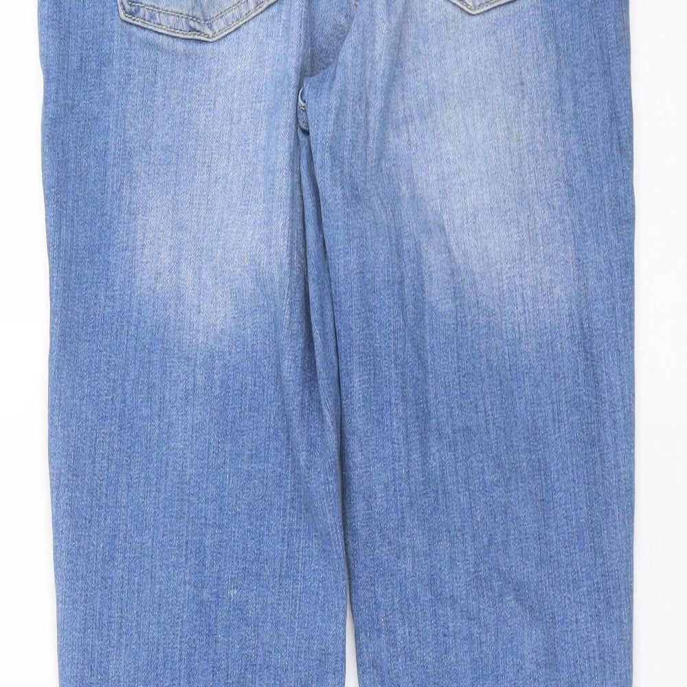 sivian heach Womens Blue Denim Straight Jeans Size 30 in L28 in