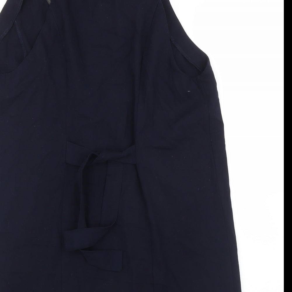 Dorothy Perkins Womens Blue Basic Blouse Size 10
