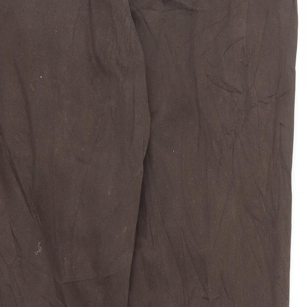 BHS Womens Brown Carpenter Trousers Size 14 L28 in
