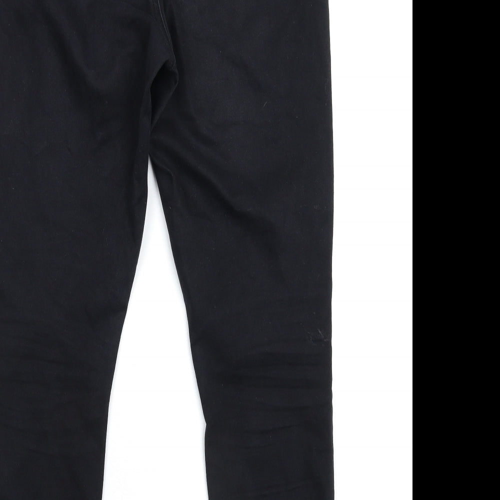 Denim & Co. Womens Black Denim Skinny Jeans Size 16 L28 in