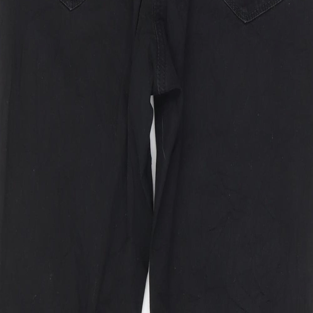 Marks and Spencer Womens Black Trousers Size 32 L28 in