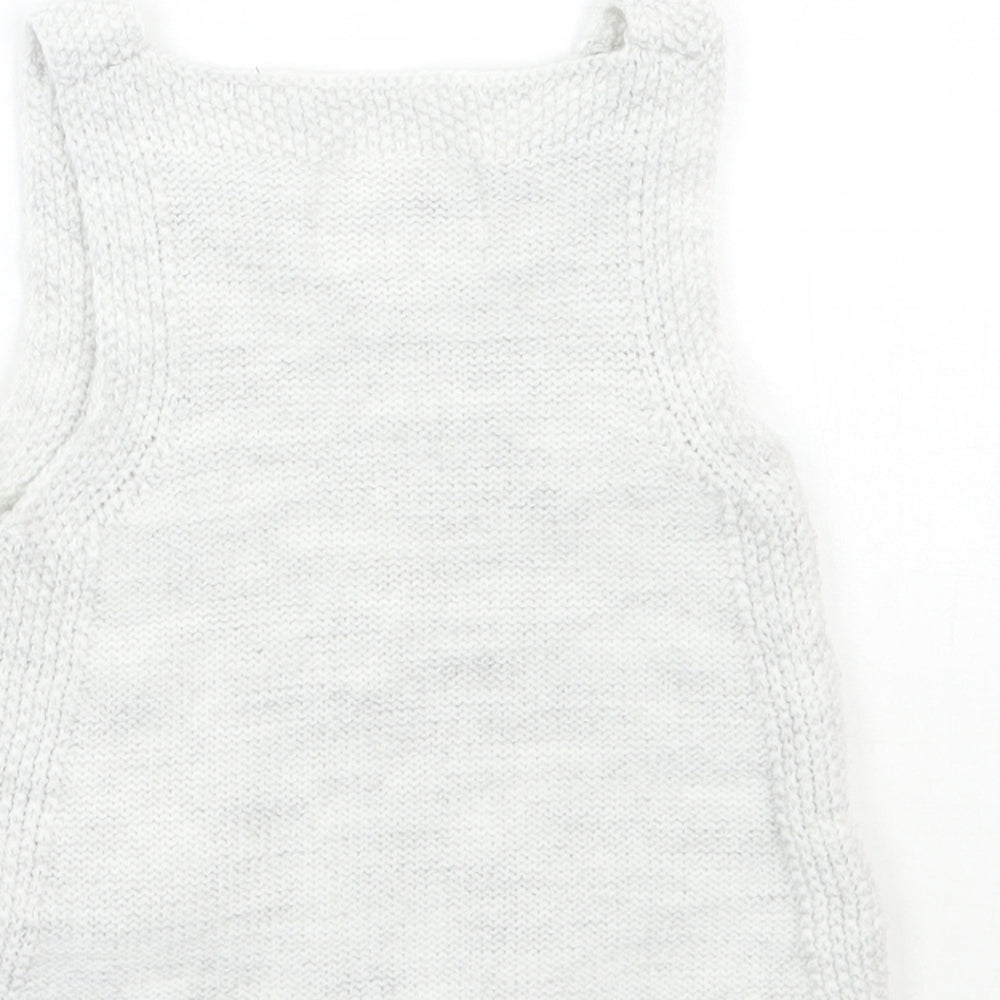 F&F Girls Grey Basic Tank Size 0-3 Months
