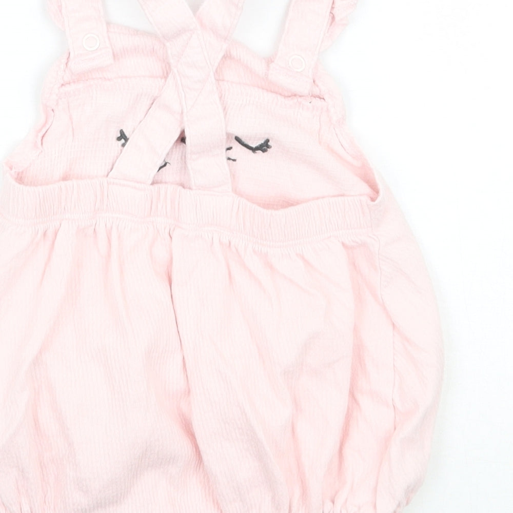 F&F Girls Pink Batik Babygrow One-Piece Size 3-6 Months