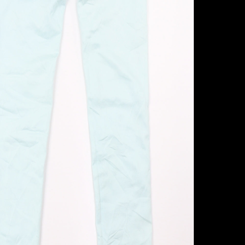 by sasha Womens Green Denim Straight Jeans Size 8 L32 in