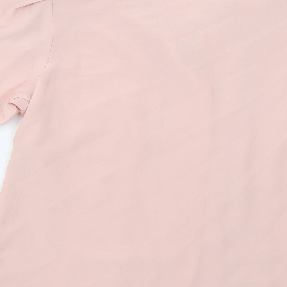 Jersey Masters Womens Pink Basic Button-Up Size M