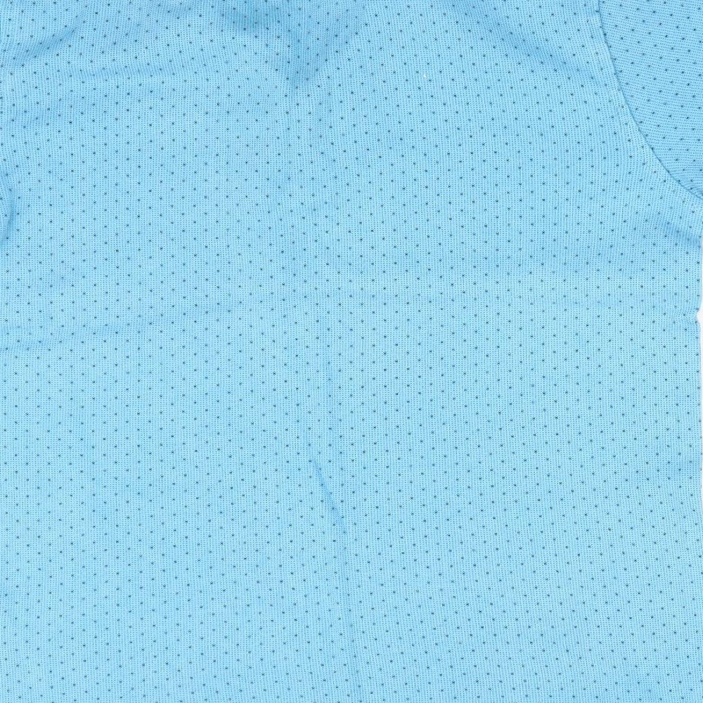 HUGO BOSS Boys Blue Polka Dot Basic Polo Size 14 Years