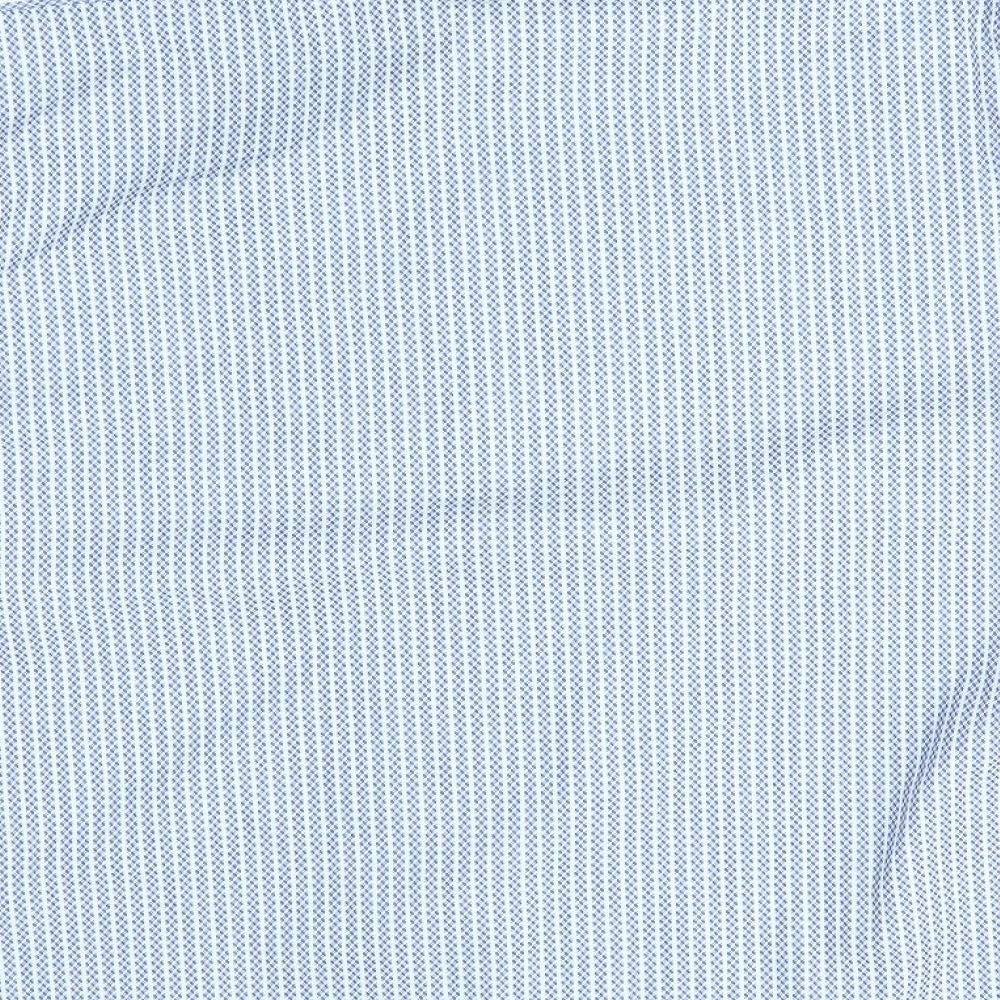 Italian classic Mens Blue Striped Button-Up Size XL