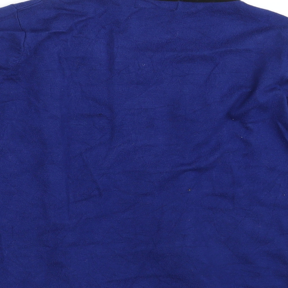 Max Womens Blue Cardigan Jumper Size 10