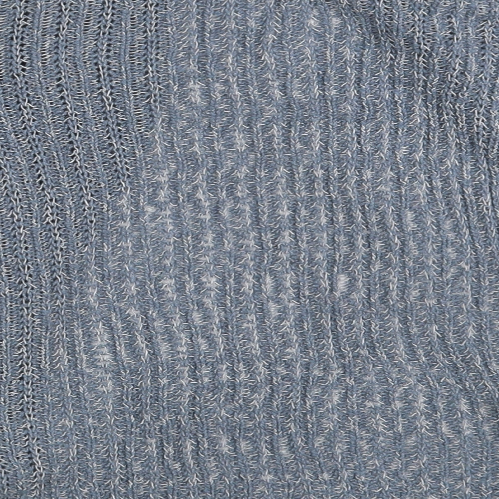 M&S Womens Blue Wrap Jumper One Size