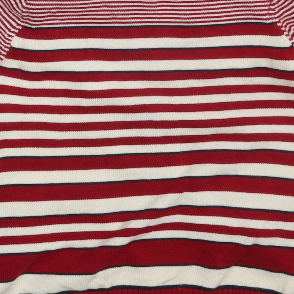 M&S Girls Multicoloured Striped Pullover Jumper Size 3-6 Months