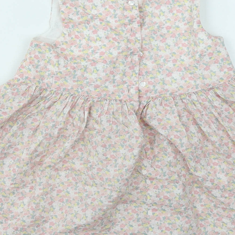 H&M Girls Pink Floral Fit & Flare Size 2 Years
