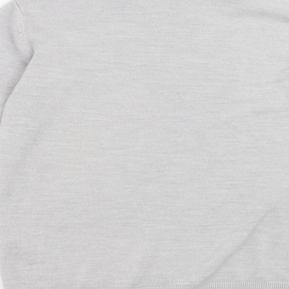 Marks and Spencer Womens Grey Knit Pullover Jumper Size 14