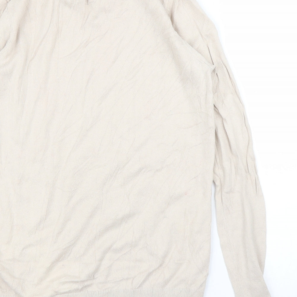Warehouse Womens Beige Pullover Jumper Size 8